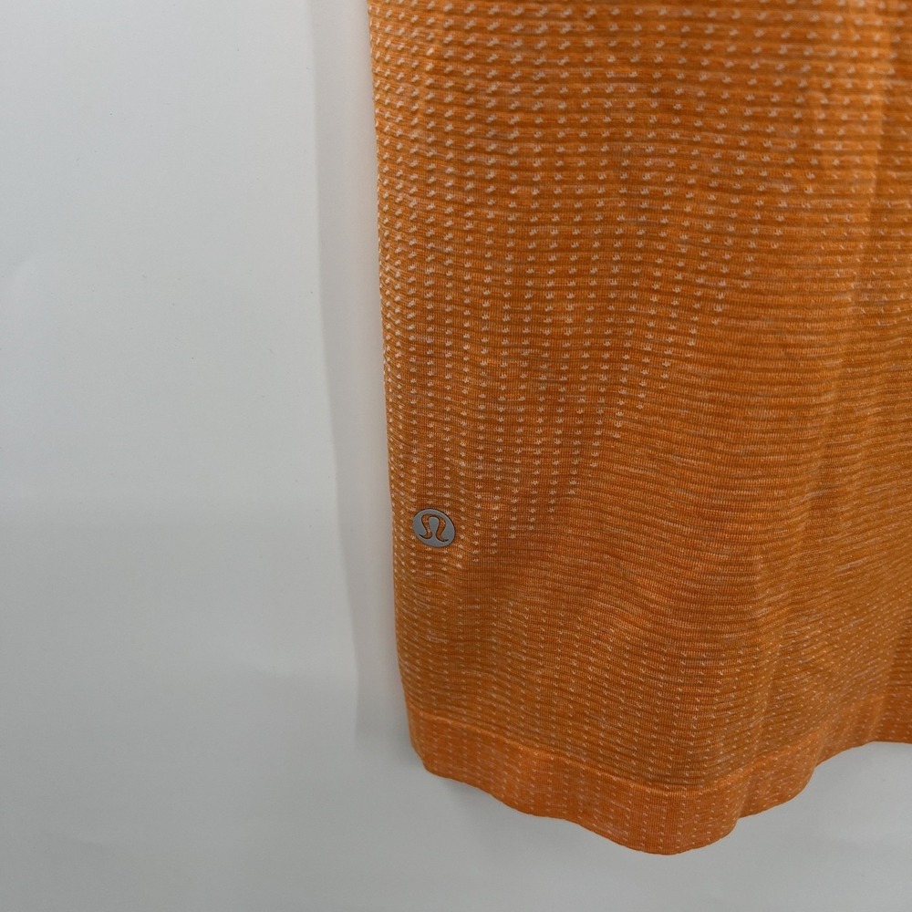 Lululemon Metal Vent Tech Shirt Mens M Orange Yoga Gym Running Crossfit Lifting - Picture 10 of 14
